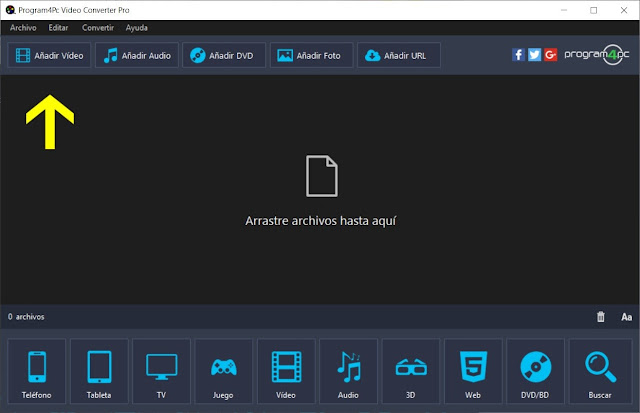 Program4Pc Video Converter Pro Full imagenes