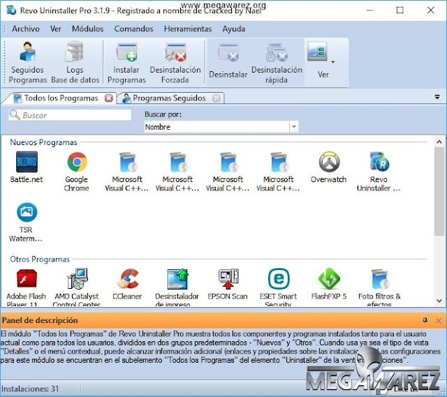 Revo Uninstaller Pro 3.1.9 imagenes