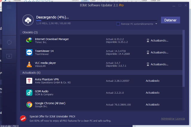 IObit Software Updater Pro 2 Full imagenes