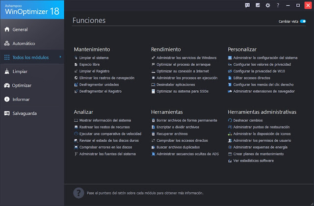 Ashampoo WinOptimizer 18 Español