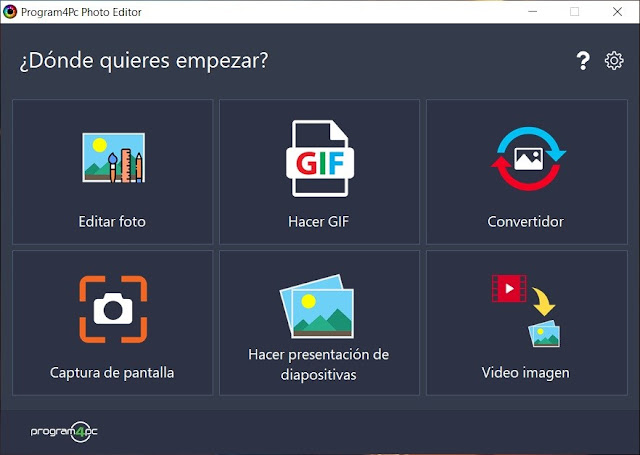 Program4Pc Photo Editor imagenes