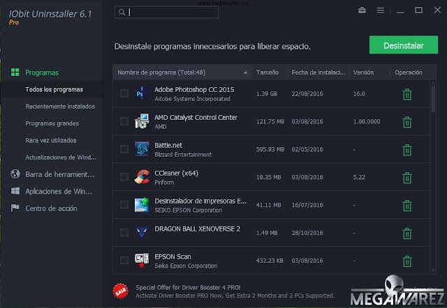 IObit Uninstaller Pro 6 imagenes