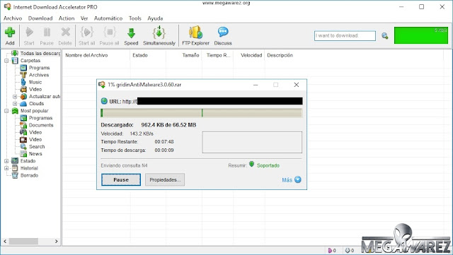 Internet Download Accelerator Pro 6 imagenes