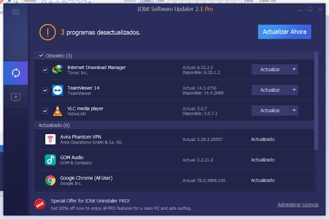 IObit Software Updater Pro 2 Full imagenes
