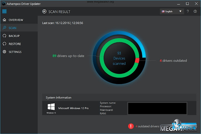 Ashampoo Driver Updater imagenes