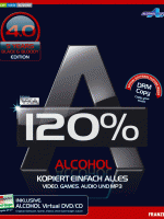 Alcohol 120% v2.1.1.1019 Final, Facil Grabación y Creador de Unidades Virtuales