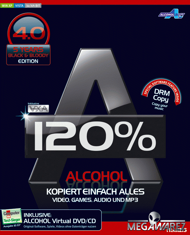 Alcohol 120% v2.1.1.2201 Final, Facil Grabación y Creador de Unidades Virtuales