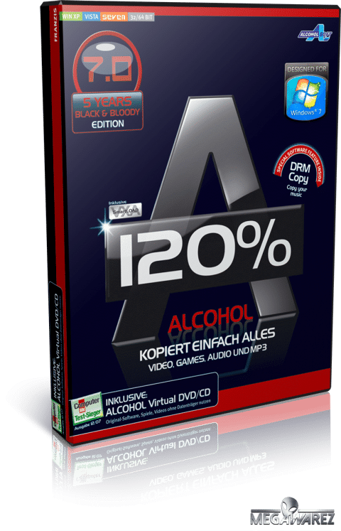 Alcohol 120% 2.0.3 Build 6850 cartel poster cover box