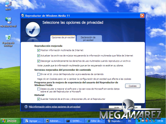 Windows XP SP3 2014 capturas, imagenes