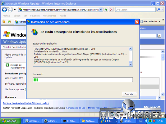 Windows XP SP3 2014 capturas, imagenes