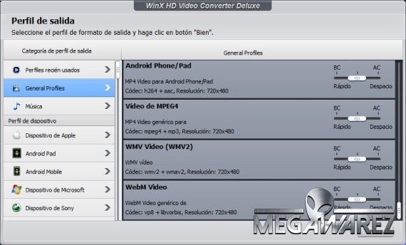 WinX HD Video Converter Deluxe imagenes (4)