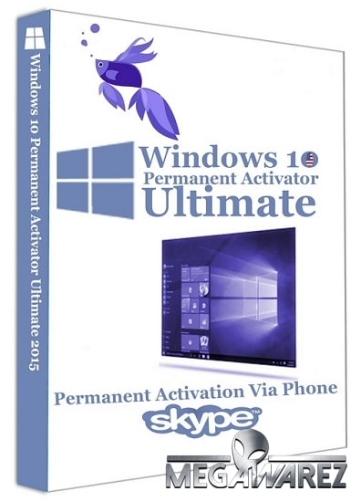 Windows 10 Permanent Activator Ultimate box poster logo