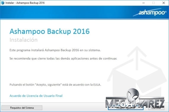 Ashampoo Backup 2016 imagenes