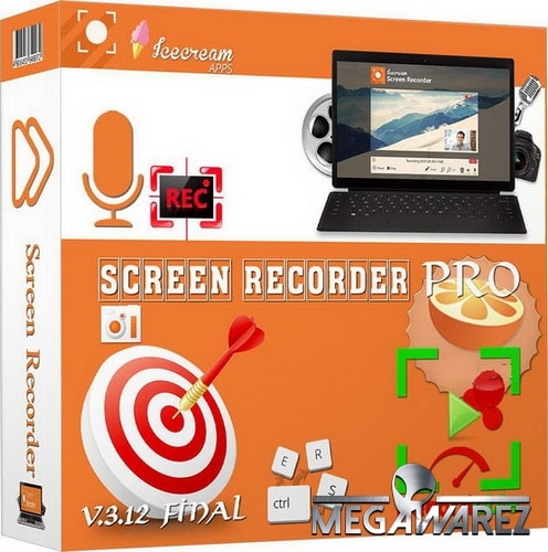 Icecream Screen Recorder Pro 7.32, Programa fácil de usar para la grabación de vídeo de la pantalla del ordenador
