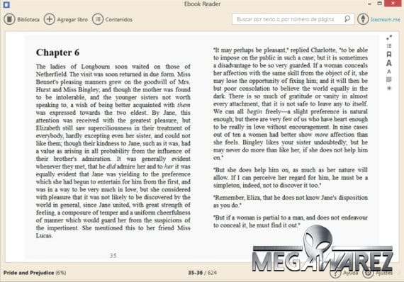 Icecream Ebook Reader Pro imagenes