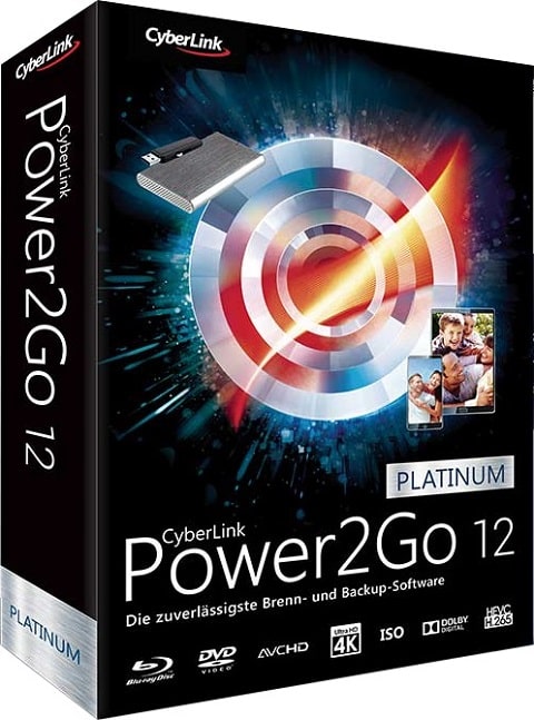 CyberLink Power2Go Platinum 12 cover poster box