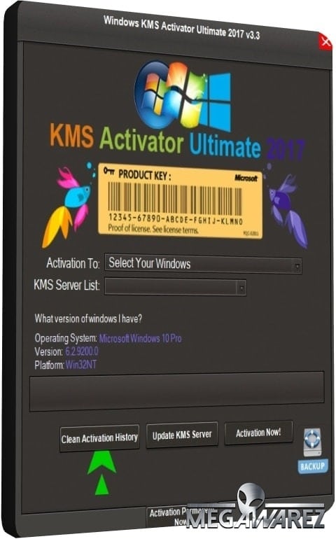 Windows KMS Activator Ultimate 2017 cover poster box