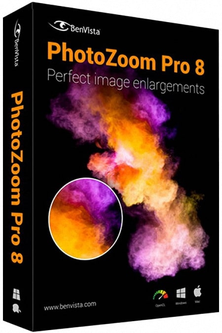 Benvista PhotoZoom Pro 8 box cover poster