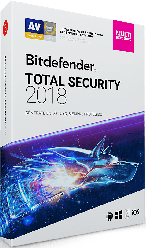 Bitdefender Total Security 2018 cover box poster