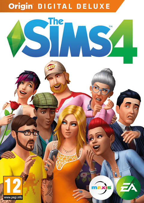 los Sims 4 Deluxe Edition cover poster box