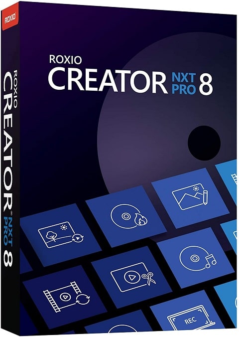 Roxio Creator NXT Pro 8 box cover poster