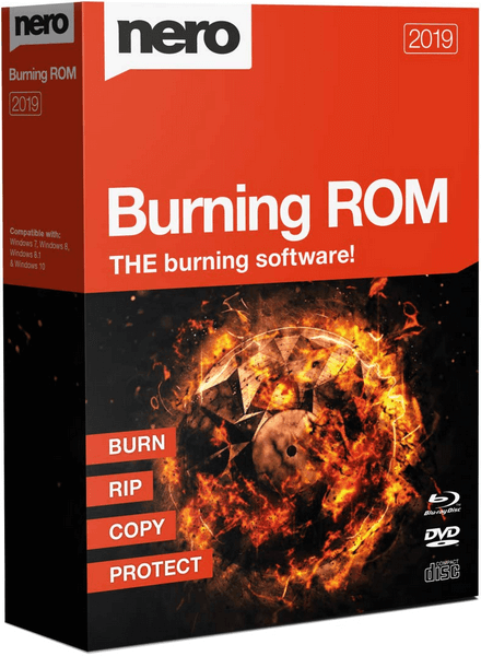 Nero Burning Rom 2019 box cover poster