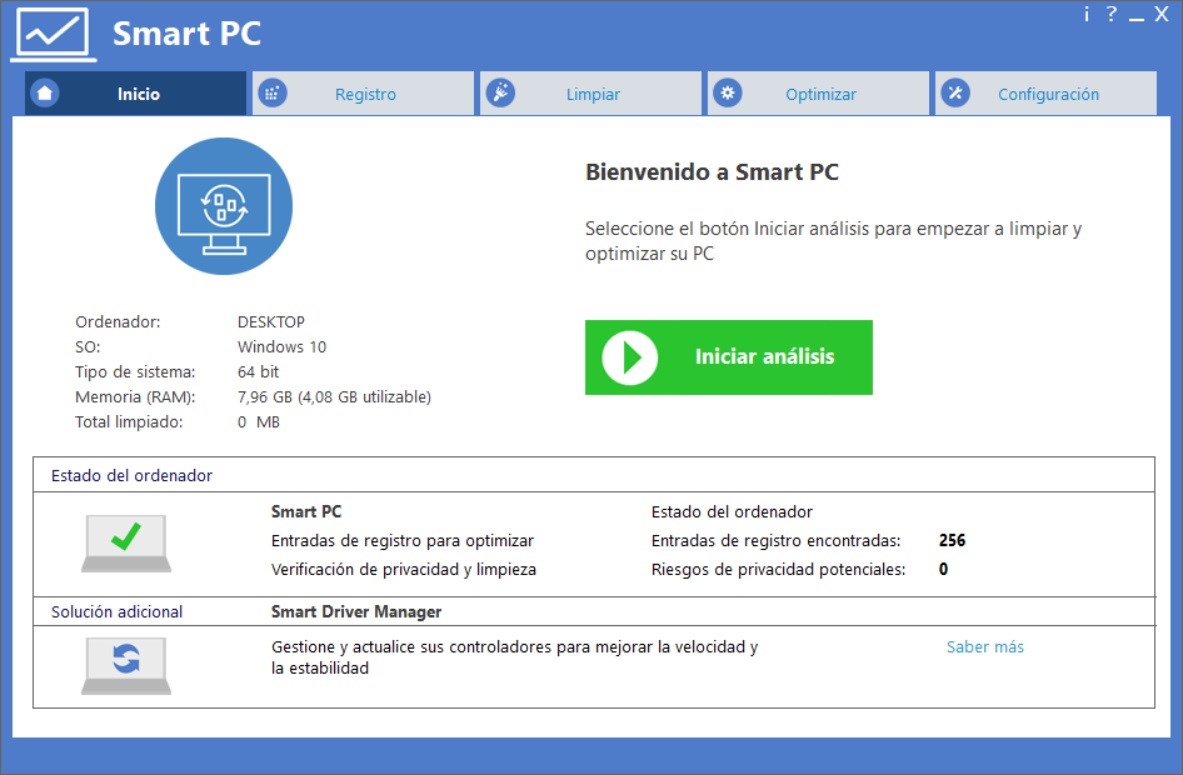 Smart PC Professional 6.2, El software optimiza, limpia y mantiene la salud de su ordenador para que siga funcionando sin problemas