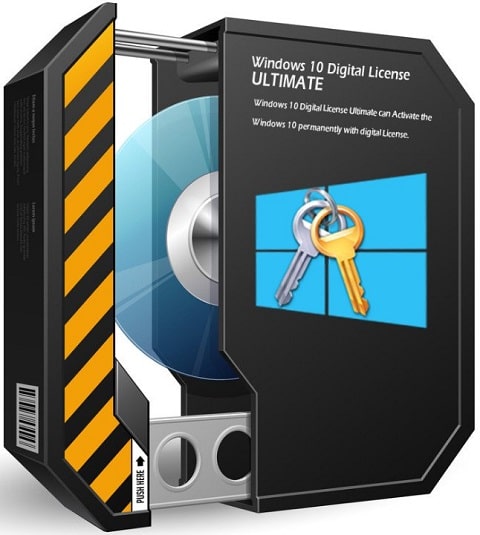 windows-10-digital-license-ultimate-box-poster-cover