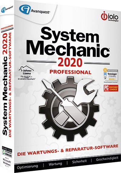 System Mechanic Pro 2020 poster cover box