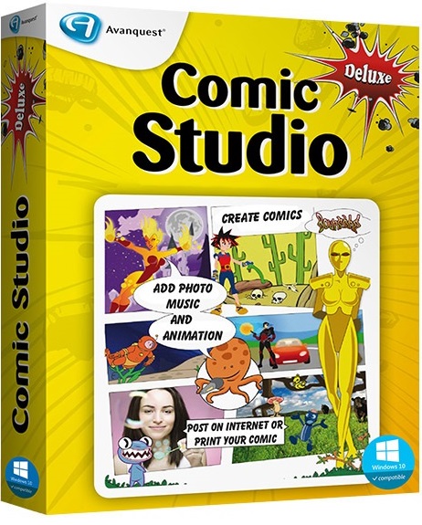 Digital Comic Studio Deluxe box cover poster
