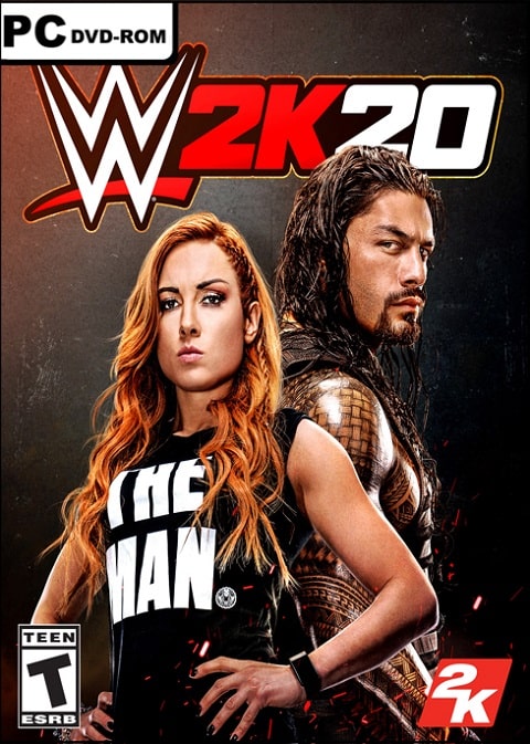 WWE 2K20 PC cover poster box