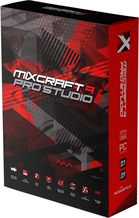 Acoustica Mixcraft Pro Studio 9 box poster cover