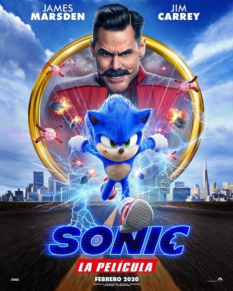 Sonic La Película cartel poster cover