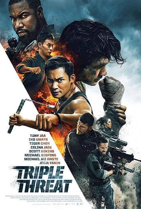 Triple Amenaza cartel poster cover