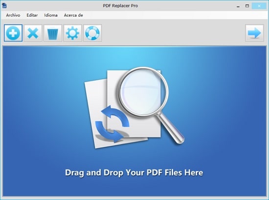 PDF Replacer Pro 1.7.0.0, Es una utilidad de software para reemplazar el texto del PDF basada en Windows