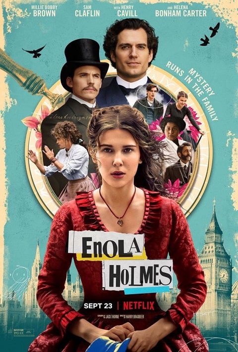enola holmes poster cartel cover