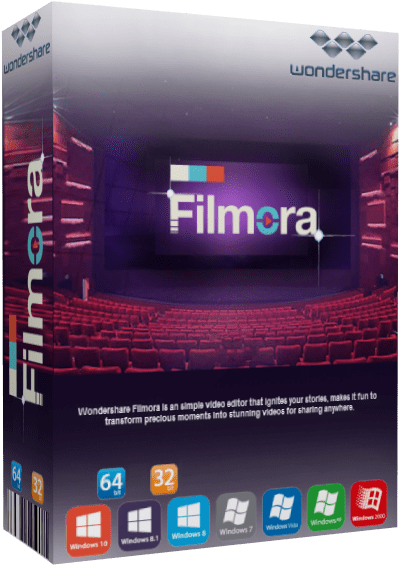 Wondershare Filmora 10 box cover poster