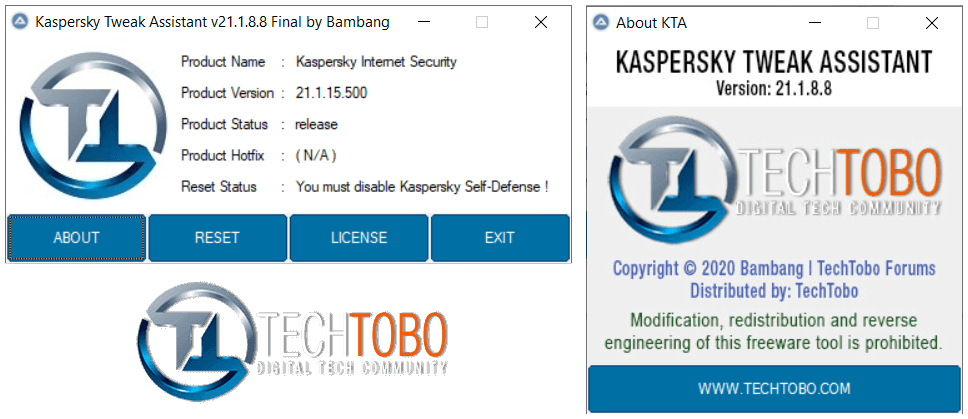 Kaspersky Tweak Assistant 21.1.8.8 Final, Reajusta el período de prueba de los productos Kaspersky