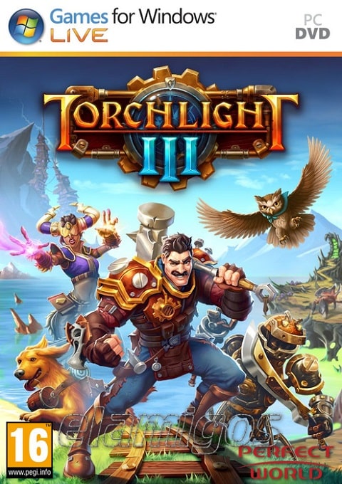 torchlight 3 pc cover poster box