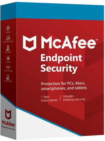 McAfee Endpoint Security box cover poster