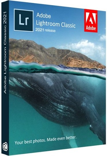 Adobe Photoshop Lightroom Classic 2021 cover poster box
