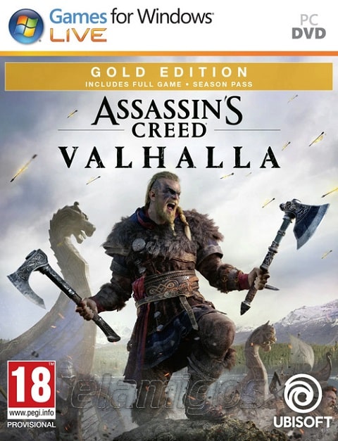 Assassins Creed Valhalla PC 2020 cover poster box