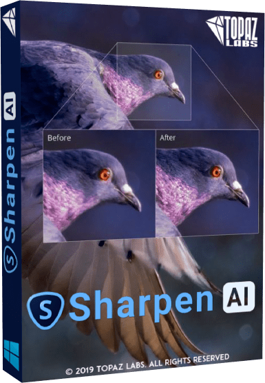 Topaz Sharpen AI box cover poster