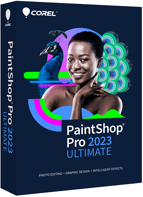Corel PaintShop Pro 2023 box cover poster