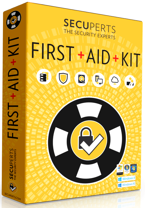SecuPerts First Aid Kit box cover poster