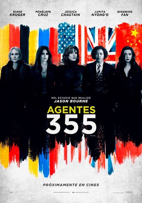 Agentes 355 cartel poster cover