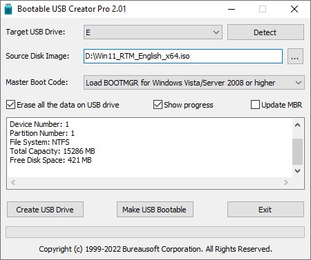 Bootable USB Creator Pro imagen