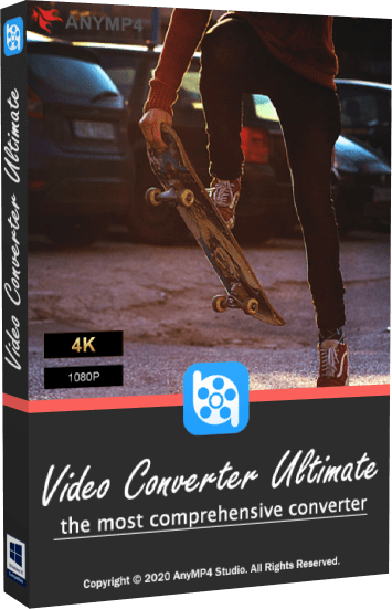 AnyMP4 Video Converter Ultimate 8.5.10, te permite convertir casi todos los formatos de vídeo 4K/1080p HD/SD, como 4K H.265/HEVC Video & mas