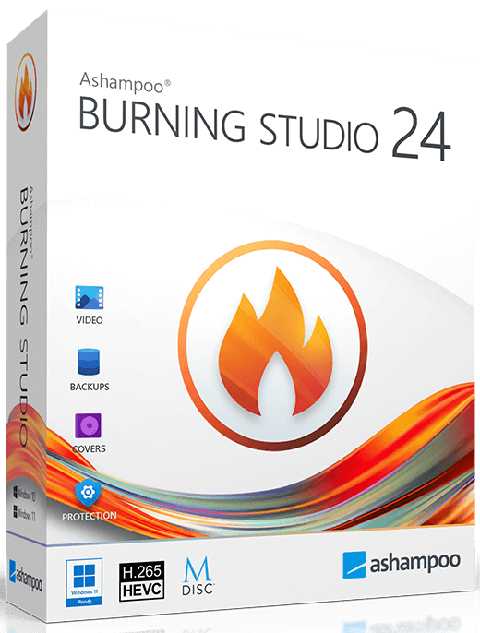 Ashampoo Burning Studio 24 poster cover box