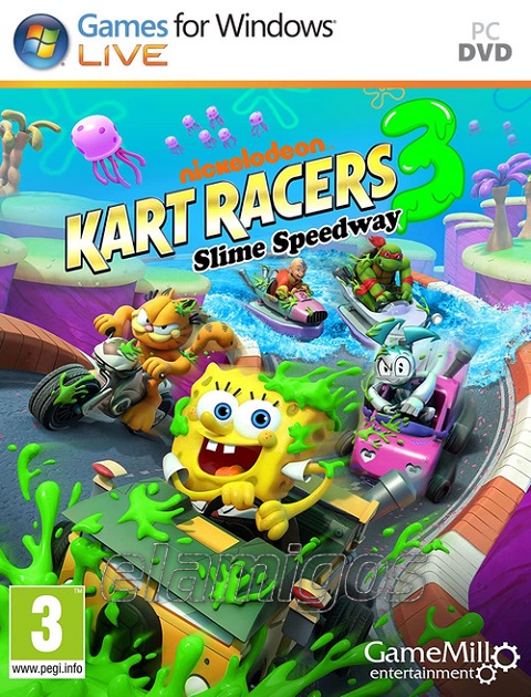 Nickelodeon Kart Racers 3: Slime Speedway PC Full 2022, ¡Derrapa, desliza y acelera en tu camino hasta la meta en pistas inspiradas en las legendarias animaciones de Nickelodeon!